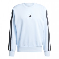 мъжка,блуза,мъжки,блузи,adidas,essentials,mens,crew,3,stripes,pullover,sweatshirt,glow,blue
