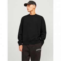 мъжки,блузи,jack,and,jones,urban,edge,400,gsm,crew,sweat,mens,black