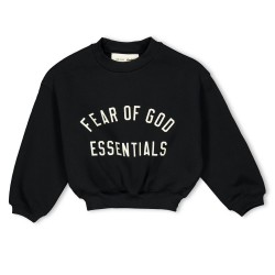 детска,блуза,fear,of,god,essentials,unisex,kids,crew,sweatshirt,vintage,black