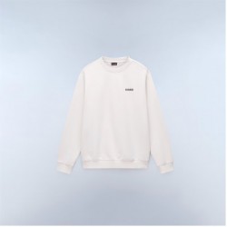 блуза,мъжки,ежедневни,облекла,мъжки,горнища,с,качулка,napapijri,mens,small,box,cotton,crew,sweatshirt,beige,dimity