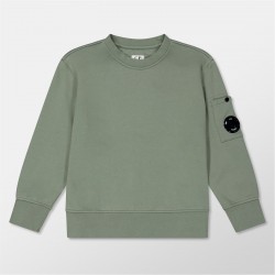 Блуза CP COMPANY Boys' Lens Crew-neck Sweatshirt - Mil Grn 31870 блуза,детски,3/4,панталони,cp,company,boys',lens,crew,neck,sweatshirt,mil,grn,31870