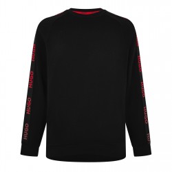 блуза,hugo,logo,tape,sweatshirt,black,001
