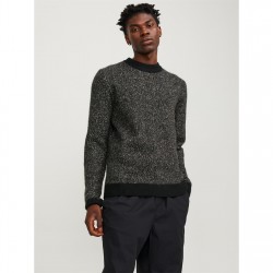 мъжки,пуловер,облекла,на,разпродажба,мъжки,пуловери,jack,and,jones,space,crew,neck,knitted,jumper,mens,black