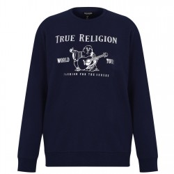 блуза,мъжки,ежедневни,облекла,мъжки,горнища,с,качулка,true,religion,buddha,sweatshirt,navy,silver