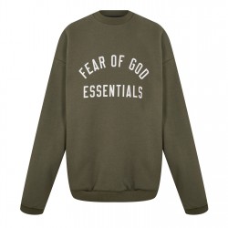 детски,3/4,панталони,fear,of,god,essentials,fleece,crewneck,juniors,military