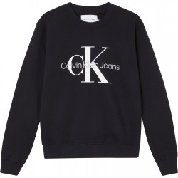 блуза,calvin,klein,jeans,classic,logo,crew,sweatshirt,black