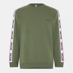 блуза,облекла,на,разпродажба,мъжки,ежедневни,облекла,мъжки,горнища,с,качулка,moschino,tape,sweatshirt,green