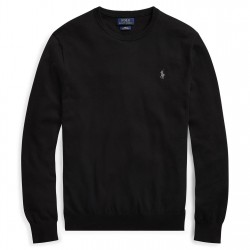 блуза,облекла,на,разпродажба,мъжки,пуловери,polo,ralph,lauren,pima,crew,neck,sweatshirt,polo,black