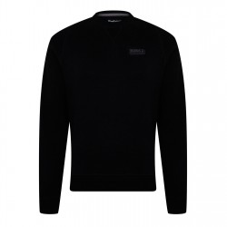 блуза,barbour,international,essential,sweatshirt,black,blk,bk71