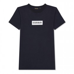 Юношеска тениска Napapijri Napa Chamois T-Shirt Juniors - Black 041 юношеска,тениска,детски,3/4,панталони,napapijri,napa,chamois,t,shirt,juniors,black,041