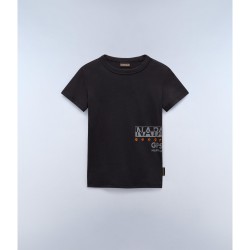 Тениска Napapijri Kids Eiger T-Shirt - Black 041 тениска,napapijri,kids,eiger,t,shirt,black,041