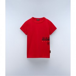 тениска,детски,3/4,панталони,napapijri,kids',eiger,t,shirt,red,r06