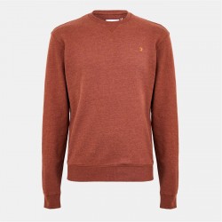 блуза,облекла,на,разпродажба,мъжки,блузи,farah,tim,crew,sweatshirt,dark,teak