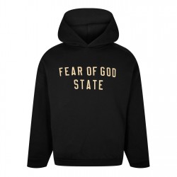 суичър,мъжки,ежедневни,облекла,мъжки,горнища,с,качулка,fear,of,god,essentials,fleece,hoodie,black