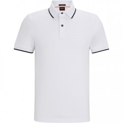 блуза,с,яка,облекла,на,разпродажба,мъжки,тениски,boss,pique,logo,polo,shirt,white,100