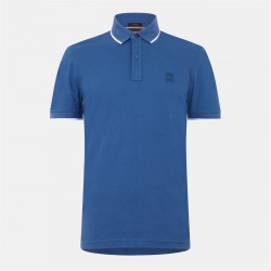 Блуза с яка Boss Men's Pique Logo Polo Shirt - Open Blue блуза,с,яка,облекла,на,разпродажба,мъжки,тениски,boss,men's,pique,logo,polo,shirt,open,blue