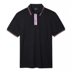 Блуза с яка PS Paul Smith Stripe Tipping Polo Shirt - Black 79 блуза,с,яка,облекла,на,разпродажба,мъжки,тениски,ps,paul,smith,stripe,tipping,polo,shirt,black,79