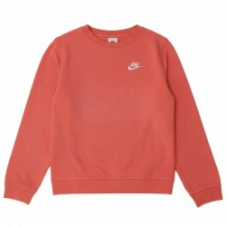детска,поларена,блуза,детски,блузи,nike,sportswear,club,fleece,big,kids,girls,boxy,crewneck,sweatshirt,magic,ember