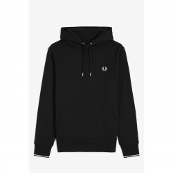 суичър,мъжки,горнища,с,качулка,fred,perry,men,s,logo,hoodie,black,102