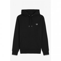 суичър,мъжки,ежедневни,облекла,мъжки,горнища,с,качулка,fred,perry,men's,logo,hoodie,black,102