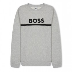 детска,блуза,детски,облекла,boss,logo,crew,neck,sweatshirt,junior,boys,grey,a32