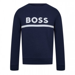 детска,блуза,детски,блузи,boss,logo,crew,neck,sweatshirt,junior,boys,navy,849