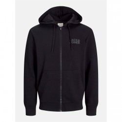 Jack and Jones Logo Sweat Zip Hood Mens - Black мъжки,горнища,с,качулка,jack,and,jones,logo,sweat,zip,hood,mens,black
