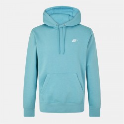мъжки,суичър,мъжки,горнища,с,качулка,nike,sportswear,club,fleece,pullover,hoodie,mens,den,turq,white