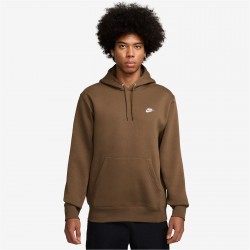 мъжки,суичър,разпродажба,nike,мъжки,горнища,с,качулка,nike,sportswear,club,fleece,pullover,hoodie,mens,mosswood,brown