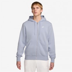 суичър,промоция,на,зимни,облекла,разпродажба,nike,мъжки,горнища,с,качулка,nike,sportswear,club,fleece,men's,full,zip,hoodie,ghost