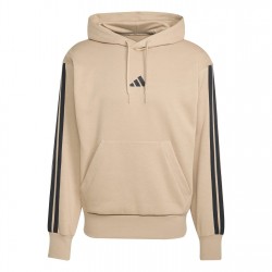 Мъжки суичър Adidas Essentials Fleece 3-Stripes Hoodie Mens - Sandstone мъжки,суичър,мъжки,горнища,с,качулка,adidas,essentials,fleece,3,stripes,hoodie,mens,sandstone