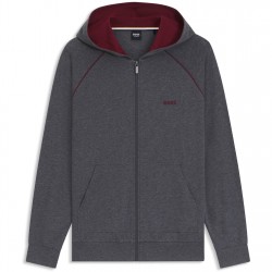 Boss Men's Mix & Match Full-Zip Hoodie - Charcoal 010 boss,men's,mix,&,match,full,zip,hoodie,charcoal,010