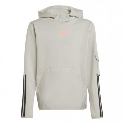 Юношески суичър Adidas Utility Fleece Hoodie Juniors - Grey/Coral юношески,суичър,разпродажба,adidas,детски,горнища,с,качулка,детски,облекла,adidas,utility,fleece,hoodie,juniors,grey,coral