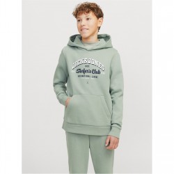 суичър,детски,горнища,с,качулка,детски,облекла,jack,and,jones,logo,hoody,jn99,iceberg,green