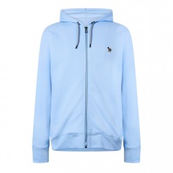 суичър,облекла,на,разпродажба,мъжки,ежедневни,облекла,мъжки,горнища,с,качулка,ps,paul,smith,men's,full,zip,zebra,logo,hoodie,blue,41e