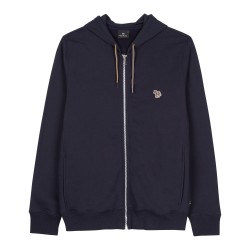 Суичър PS Paul Smith Mens Full-Zip Zebra Logo Hoodie - Navy 49 суичър,мъжки,горнища,с,качулка,ps,paul,smith,men,s,full,zip,zebra,logo,hoodie,navy,49