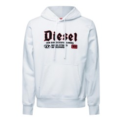 суичър,мъжки,горнища,с,качулка,мъжки,ежедневни,облекла,diesel,men,s,over,the,head,hoodie,bright,white