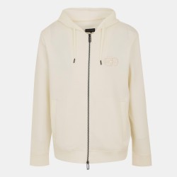 суичър,мъжки,горнища,с,качулка,emporio,armani,men,s,zip,hoodie,white