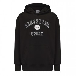 мъжки,суичър,мъжки,горнища,с,качулка,slazenger,fleece,large,logo,hoodie,mens,black