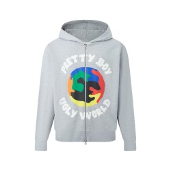 Мъжки суичър Pretty Boy Ugly World The Pretty Boy Ugly World Cotton Long Sleeve Oversized Fit Zip Hoodie Mens - Grey Multi мъжки,суичър,мъжки,горнища,с,качулка,pretty,boy,ugly,world,the,pretty,boy,ugly,world,cotton,long,sleeve,oversized,fit,zip,hoodie,mens,grey,multi