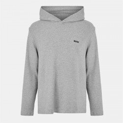 суичър,мъжки,горнища,с,качулка,boss,mens,bw,waffle,hoodie,texture,design,grey