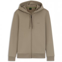 суичър,облекла,на,разпродажба,мъжки,ежедневни,облекла,мъжки,горнища,с,качулка,boss,mens,boss,green,full,zip,hoodie,with,adjustable,drawstring,hood,streamli