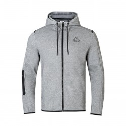 мъжки,суичър,мъжки,горнища,с,качулка,kappa,tech,fl,full,zip,mens,hoody,grey,marl
