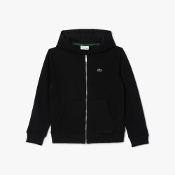 Суичър Lacoste Boys Basic Full-Zip Hoodie - Black 09 суичър,lacoste,boys,basic,full,zip,hoodie,black,09