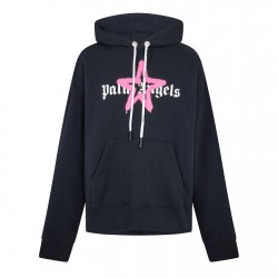 Суичър PALM ANGELS Palm Star Hoody Sn99 - Black Pink суичър,мъжки,ежедневни,облекла,мъжки,горнища,с,качулка,palm,angels,palm,star,hoody,sn99,black,pink