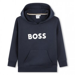 boss,logo,print,hoodie,boys,navy,849