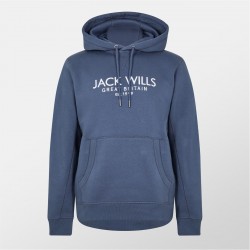 суичър,мъжки,горнища,с,качулка,jack,wills,batsford,logo,hoodie,faded,indigo