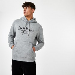 суичър,мъжки,ежедневни,облекла,мъжки,горнища,с,качулка,jack,wills,batsford,graphic,logo,hoodie,grey,marl