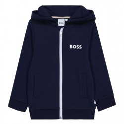 boss,logo,zip,hoodie,junior,navy,849