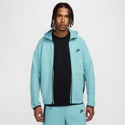Мъжки суичър Nike Tech Fleece Hoodie Mens - Denim Blue мъжки,суичър,всички,коледни,подаръци,мъжки,горнища,с,качулка,nike,tech,fleece,hoodie,mens,denim,blue